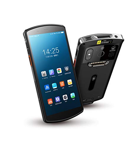 Android 9.0 Handheld Mobile Terminal with 5.7-inch Touch Screen | Honeywell N6703 Scan Engine | WiFi 4G LTE | for 1D 2D Barcode Data Capture, Multi-Slot Charge Cradle (Optional)