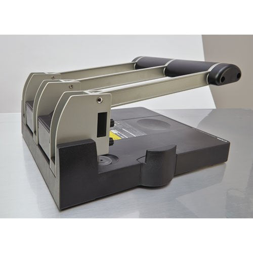 CARL, XHC-150N, Heavy Duty 3-Hole Paper Punch, 150 sheet capacity.,Black and Silver