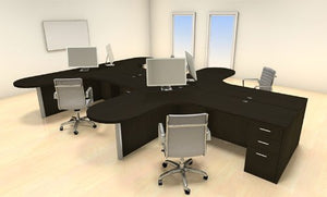 UTM Modern Executive Office Workstation Desk Set, CH-AMB-S38