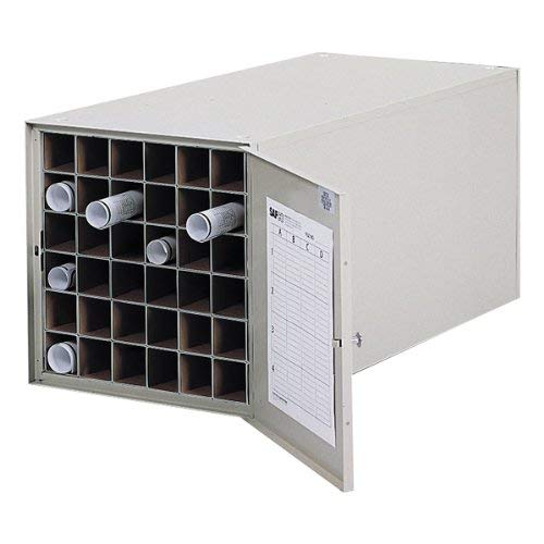 Safco Products 4962 Steel Roll File Horizontal Storage Cabinet, 36 Tube, Tropic Sand
