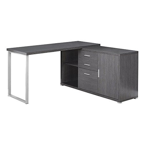 Monarch Specialties Computer Desk - 60"L / Grey Left or Right Facing