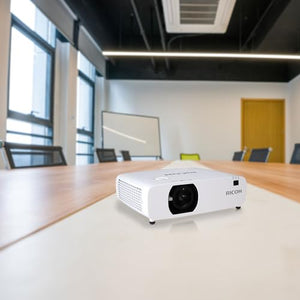 RICOH Compact 3LCD Laser Projector | 5200 Lumens | WUXGA Resolution | 30-300" Screen | 360° Installation | 30k Hours | 16W Speaker