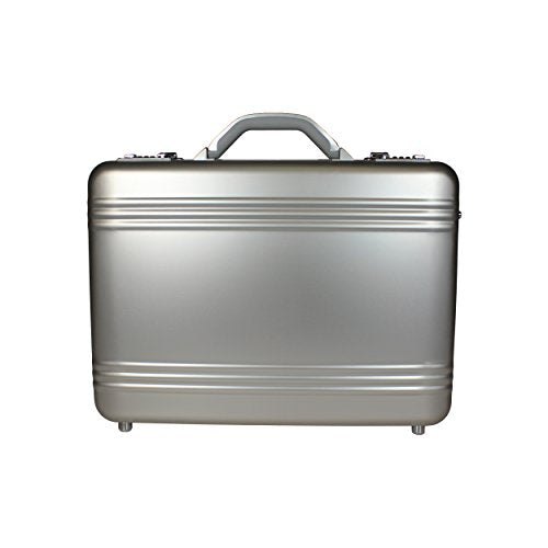 World Traveler European-style Aluminum Silver Laptop Attache Case Briefcase, One Size