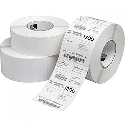 Zebra 10010045 Direct Thermal Paper Label (4" x 1") Z-Select 4000D, 6 Rolls