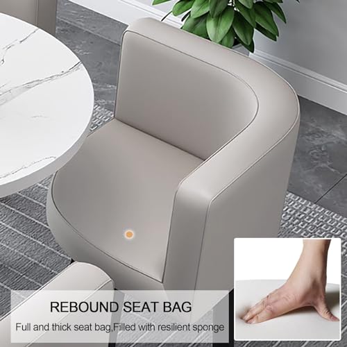 BYJSJY Office Reception Room Club Table Set, 7-Piece Furniture Conference Set, 150cm, Color A3