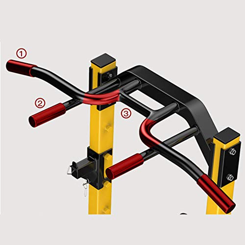 DLMPT Power Tower Parallel Bars Dip Station Adjustable Pull Up Bar Home Gym Strength Training Workout Multi Function Equipment Fitness Workout