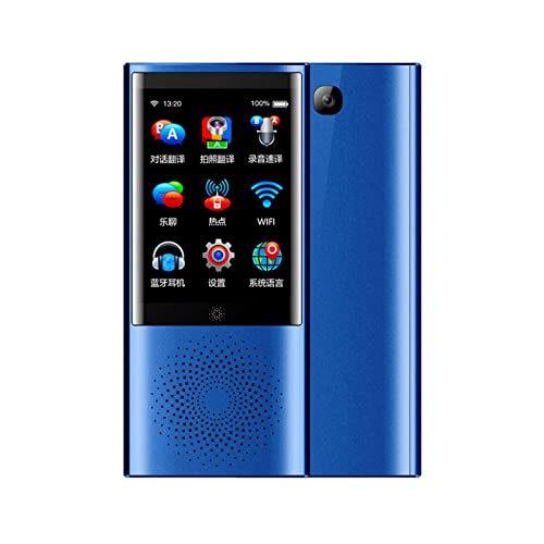 Language Translator Device 77 Languages Instant Voice Translator with Bluetooth WiFi Connection - Blue