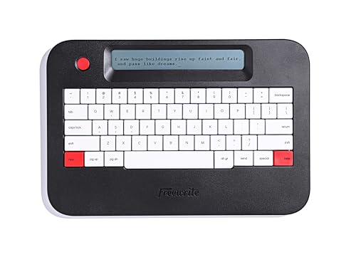 Astrohaus Freewrite Alpha | Portable Digital Typewriter with LCD Display, Wi-Fi Backup, & Long Battery Life | Distraction-Free Word Processor