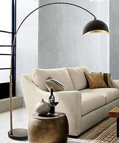 Nova of California 2111017 Luna Bella Arc Lamp, Weathered Brass