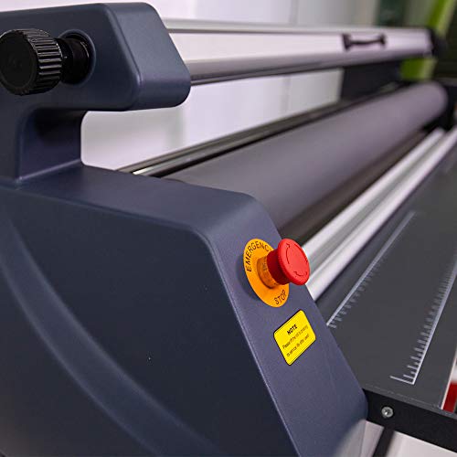 POVOKICI 110V 63in Wide Format Laminator Machine, Enhanced Version Heat Assisted Cold Laminator