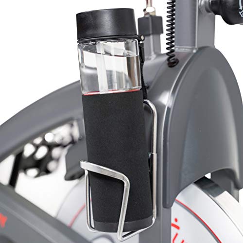Sunny Health & Fitness Magnetic Belt Drive Indoor Cycling Bike - SF-B1877, silver