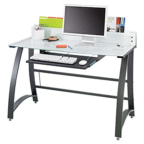 Safco Xpressions Computer Workstation 47" x 23" x 37" Frosted/Black
