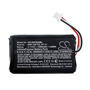 ChoyoqeR Replacement Battery (20PCS) 500mAh/3.7V 128004100, BT-41, RBP-DBT6X for RBP-6400, RIDA DBT6400 Li-Polymer