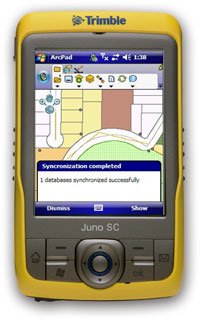 TRIMBLE JUNO SC GPS DATA COLLECTION PDA GIS Bluetooth WiFi Handheld