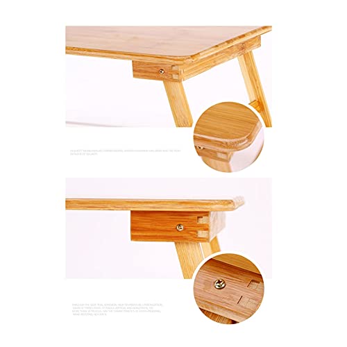 SFFZY Foldable Portable Bamboo Computer Stand Laptop Desk Notebook Desk Laptop Table for Bed Sofa Bed Tray Studying Tables