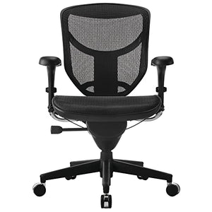 WorkPro Quantum 9000 Series Ergonomic Mid-Back Mesh Chair, Black