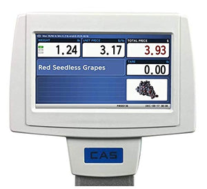 CAS Touch Screen Label Printing Scale, 60 lb x 0.02 lb, NTEP