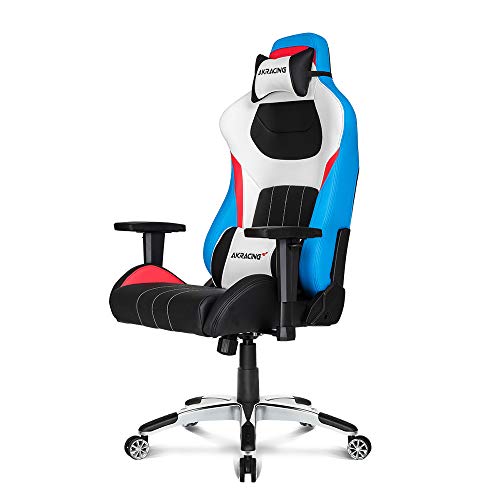 AKRacing Masters Series Premium Gaming Chair with High Backrest, Recliner, Swivel, Tilt, 4D Armrests, Rocker and Seat Height Adjustment Mechanisms with 5/10 Warranty - Tri