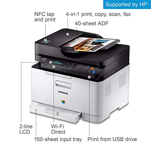 Samsung SS256H#BGJ Electronics Xpress SL-C480FW/XAA Wireless Color Printer with Scanner, Copier & Fax, Amazon Dash Replenishment Enabled