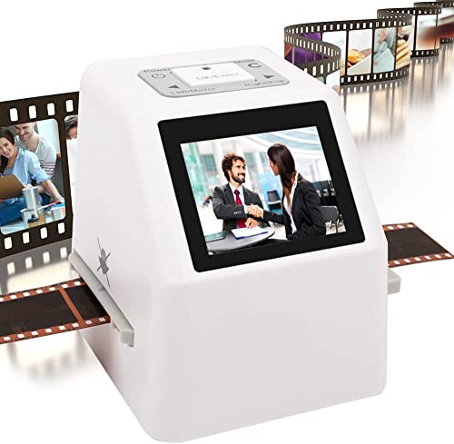 MYDLO 2.4" LCD Film Slide Photo Scanner 22 MP High Resolution Color & B/W 35mm/135, 126, 110, Super 8 Conversion