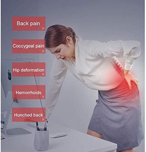 XIXIDIAN Memory Foam Seat Cushion for Back Pain Relief - Washable Cover