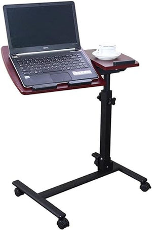 GaRcan Laptop Rolling Cart Table Height Adjustable Mobile Stand Desk