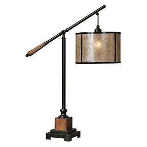 Sitka 35-1/2" Table Lamp Aged Black/Rustic Mahogany Detail Dimensions: 12"W X 12"D X 35.5"H Weight: 22 Lbs
