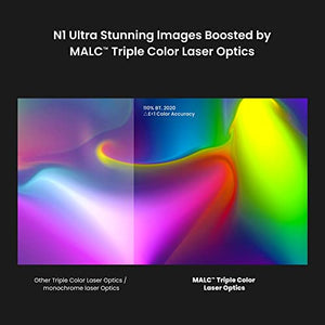 JmGO N1 Ultra 4K Projector with 2200 CVIA Lumens, Android TV 11.0 & MALC™ Triple Color Laser