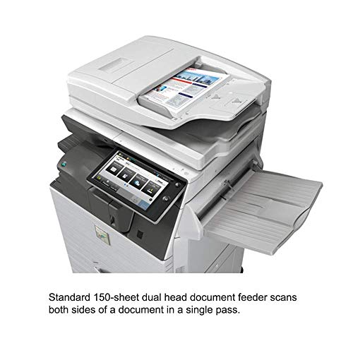 Sharp MX-6070V A3 Color Laser Multifunction Copier - A3/A4, 60ppm, Copy, Print, Scan, Auto Duplex, Mobile Print, Network, Wireless 2 Trays, Center Exit Tray, Stand (Demo Unit) (Renewed)