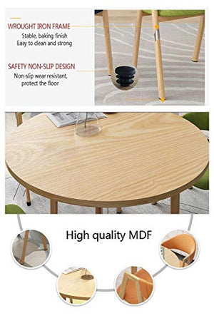 BHH-Table and Chair Sets Creative Leisure Table and Chair Set 4, Coffee Table Combination Home Kitchen Fast-Food Shop Dining Lounge Seat Office Reception Room Tea Shop Coffee Shop Bakery Dessert Shop Hotel