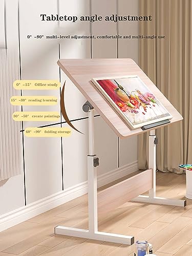 ZERVA Drafting Table with Height Adjustable Tilting Tabletop 60x40cm - Style 4