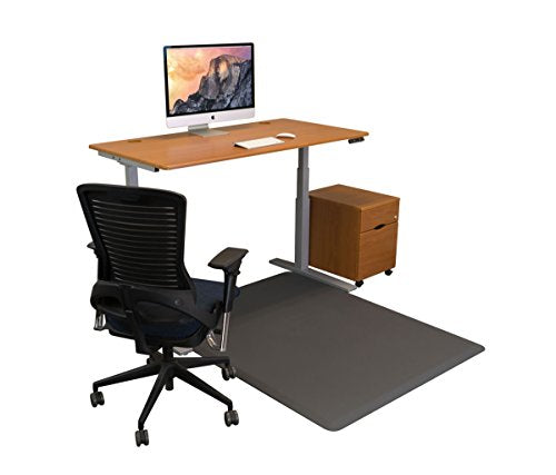 iMovR EcoLast Premium Hybrid Standing/Chair Mats - Made in USA (5' x 4', Gray)