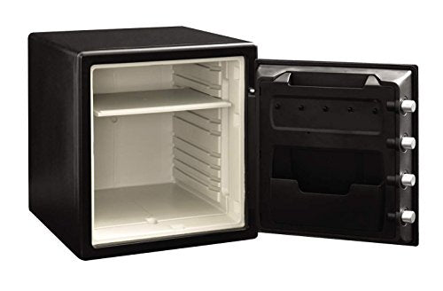 SentrySafe Fire and Water Safe, Extra Large Biometric Fingerprint Safe with Dual Key Lock, 1.23 Cubic Feet, SFW123BSC
