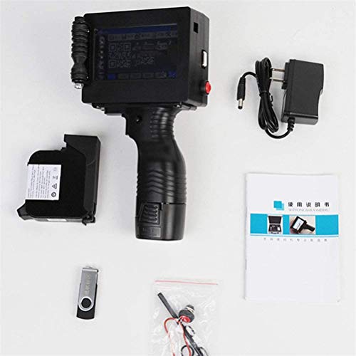 GFYWZZ Portable Intelligent Inkjet Printer Handheld Printer with 4.3 Inch LED Touch Screen Packaging Spray Printing Device
