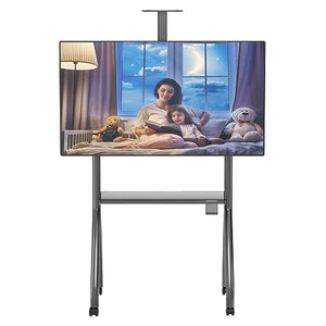 Suptek Mobile TV Cart Floor Stand for 55-120 inch TVs and LED LCD Screens - Max 1100x600 VESA, Height Adjustable