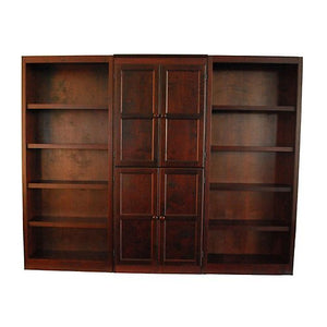 Overstock Concepts in Wood WKT3072 3-Piece Wall and Storage System, 15 Shelves Cherry Finish