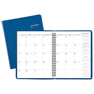 AT-A-GLANCE Monthly Planner / Appointment Book 2017, Fashion Color, 6-7/8 x 8-3/4", Blue (7012420)