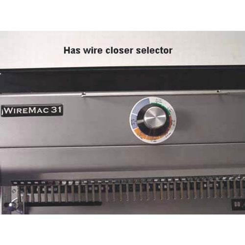 Akiles WireMac-31 Model AWM31 Wire Punch & Binding Equipment, 3:1 Pitch, All 40 Disengaging Dies, Square (0.157″ x 0.157″) Hole Punch, Heavy-Duty, 20 sheets single punching capacity (20 lbs paper)