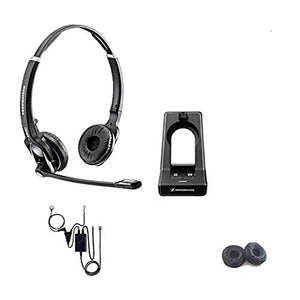 Sennheiser SD PRO2 Cordless Headset with NEC EHS Adapter - Compatible with Digital NEC Phones DT3xx/DT4xx, IP Phones DT7xx/DT8xx*