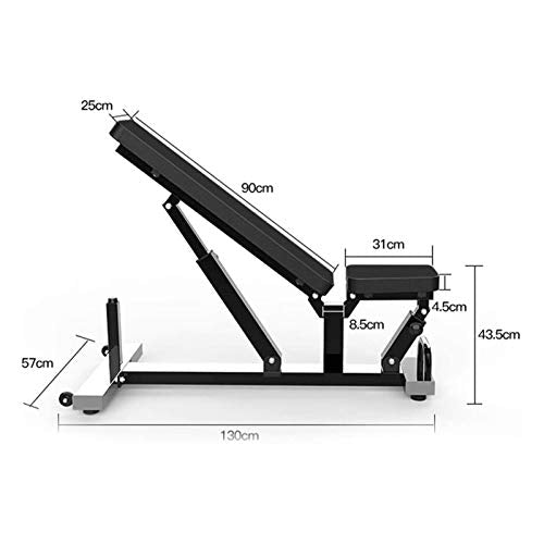 HMBB Adjustable Benches Utility Weight Bench for Weightlifting and Strength Training Exercise & Fitness Strength Training Equipment