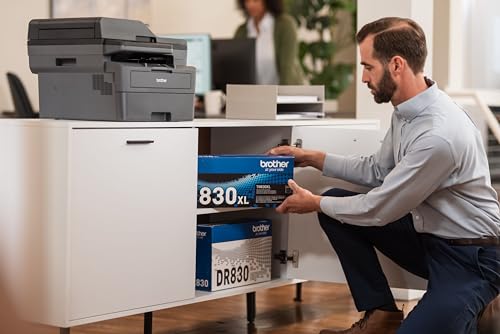 Brother MFC-L2820DW Wireless Monochrome All-in-One Laser Printer | Copy, Scan, Fax, Duplex | Black & White | Refresh Subscription Trial | Amazon Dash Replenishment Ready