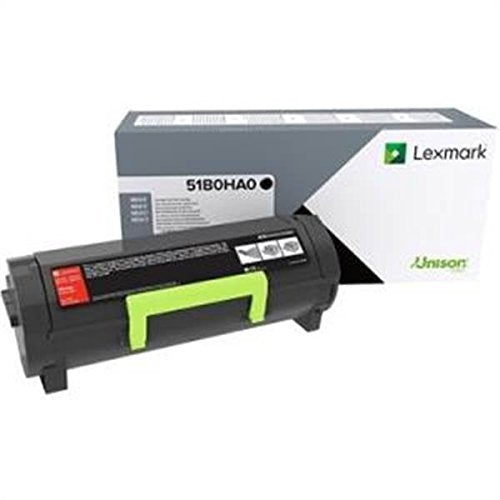 Lexmark 51B0HA0 High Yield Toner Cartridge, Sold as 2 Each, Black