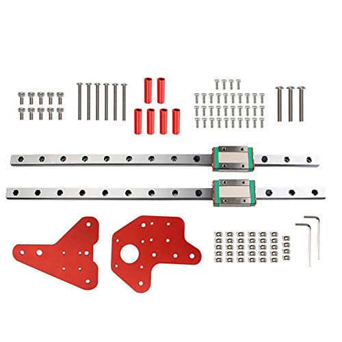 High Precision 3D Printer Accessories Linear Rails Kit with Slider Mounting Plate Gasket 3D Printer Upgrade Kit for Ender 3/Pro/V2 CR 10/V2/ Stable Performance (Color : for CR10)