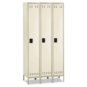 Safco Single Tier Locker, 3 Column, Tan