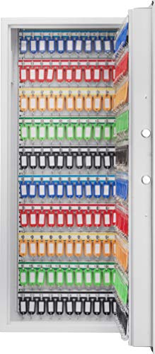 Winbest Barska Steel 240 Key Safe Wall Mount Cabinet with Electronic Keypad Lock Box, White