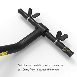 YCDJCS T Bar Row Shoulder Press Landmine Handle Black for 25mm Dumbbell (1 Inches) Barbell Back Attachment for Home Gym Strength Training Equipment (Color : Black, Size : 5040 cm)