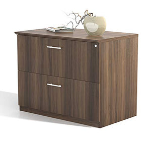 Safco Products MVLFTBS Medina Lateral File Cabinet, 2 Drawer, Textured Brown Sugar