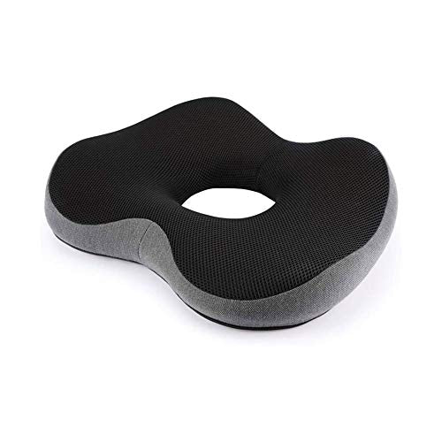 XIXIDIAN Memory Foam Seat Cushion for Office Chair and Car Seat - Lower Back Pain Relief