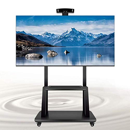YokIma TV Stand Mobile TV Cart for 32-75 Inch TVs with Tray and Wheels