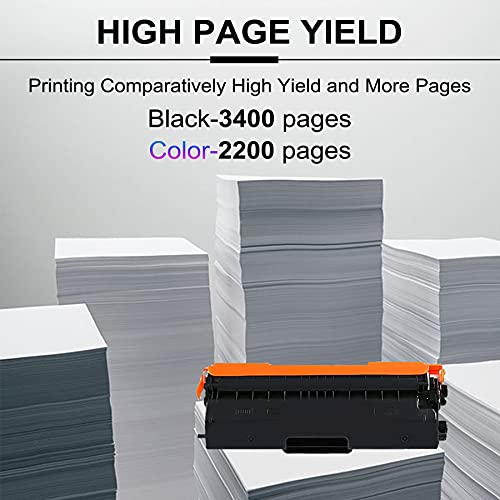 [3Black+1Cyan+1Magenta+1Yellow] 6 Pack Compatible TN431 TN-431 Toner Cartridge Replacement for Brother DCP-L8410CDW HL-L8260CDW L8360CDW L8360CDWT Printer Toner Cartridges,Sold by MICHESTA